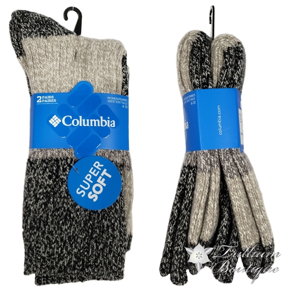 Columbia Accessories - Columbia Women's Super Soft Crew Socks 2 Pairs NWT